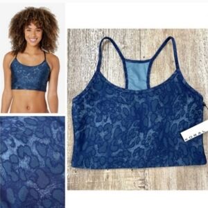 Koral Leah Cheetara Sports Bra Teal XS